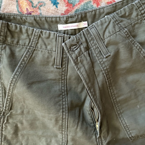 Levi's Olive Green Women's Utility Pants - Picture 2 of 3